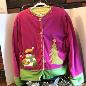 Christmas Jacket Large/XL, handmade, lovely